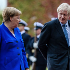 Angela Merkel y Boris Johnson en Berlín | EFE