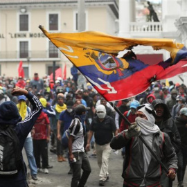 10/10/2019 - Protestas en Quito contra el Gobierno de Lenín Moreno. / REUTERS - IVAN ALVARADO