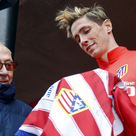 Encuentro de Manuel Briñas y Fernando Torres en 2016 | Atlético de Madrid