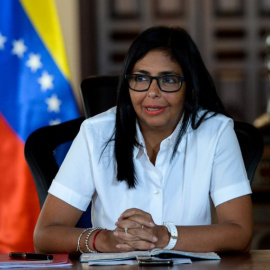 La vicepresidenta de Venezuela, Delcy Rodríguez, en Caracas el 15 de junio de 2018 | AFP/Federico Parra