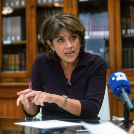 La ministra de Justicia en funciones, Dolores Delgado, testigo privilegiado de la exhumación de Franciso Franco, apuesta por reformar el Código Penal para castigar la apología del franquismo. EFE