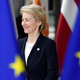 17/10/2019 - La presidenta electa de la Comisión Europea, Ursula Von der Leyen, en la cumbre de líderes de la Unión Europea. REUTERS / Toby Melvill