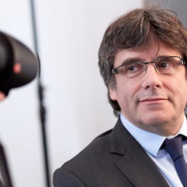 El president destiutuït Carles Puigdemont, en un acte a Berlín el passat 26 d'abril | EFE / Hayoung Jeon.