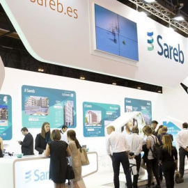 Stand de la Sareb en el Salón Inmobiliario de Madrid.