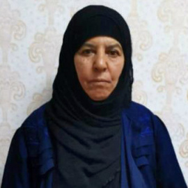 Rasmiya Awad, hermaa de Abu Bakr al Bagdadi. REUTERS