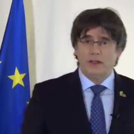 Carles Puigdemont en el seu missatge adreçat a Pedro Sánchez