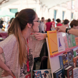 El mercat del llibre de la Fira Literal, durant l'edició del 2017. | Fira Literal Barcelona.