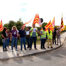 Protesta del 2018 dels treballadors de Fruselva al Baix Camp. Núria Torres