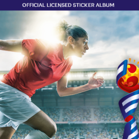 Portada del álbum de cromos del Mundial femenino de fútbol./ PANINI