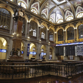 Patio de negociación de la Bolsa de Madrid. EFE/Paco Campos