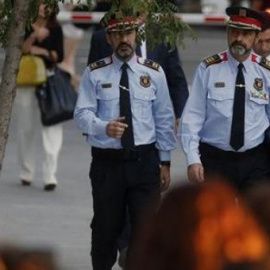 El cap dels Mossos d'Esquadra, Josep Lluís Trapero, durant la seva arribada a l'Audiència Nacional pr declarar davant la jutgessa Carmen Lamela com a investigat per sedició. EFE/Juan Carlos Hidalgo