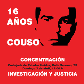 Convocatoria para pedir justicia por el asesinato de Jose Couso.