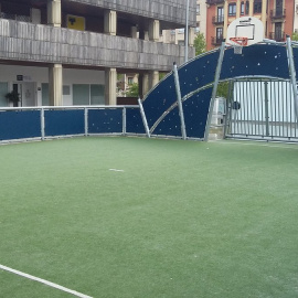 Imagen de las canchas deportivas/ @AnderGurusa.