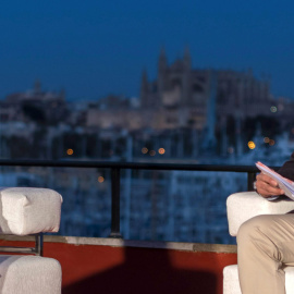 La portavoz de la Ejecutiva nacional de Ciudadanos, Inés Arrimadas, junto al candidato de Ciudadanos por Baleares al Congreso, Joan Mesquida, durante un mitin que celebraron en Palma el 27 de marzo último. EFE/ Cati Cladera