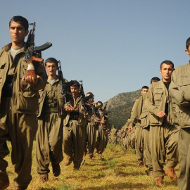 Guerrilla kurda del PKK.