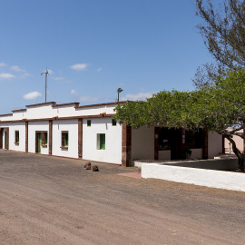 Vista actual del Albergue en Tefía donde se ubicaba el campo de concentración en 1955. Cabildo de Fuerteventura