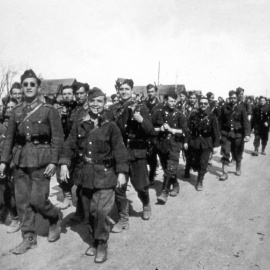 La División Azul  fue una unidad de voluntarios españoles que formó una división de infantería dentro del Heer, el ejército de la Alemania nazi.