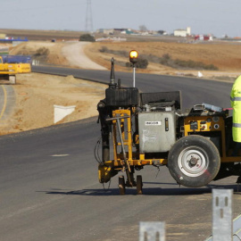 Obras de la autovía entre Zamora y Benavente. EFE