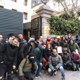 Solicitantes de asilo llegados a Madrid denuncian ante el Defensor del Pueblo la falta de plazas de acogida que la obliga a dormir en la calle en pleno invierno.- RSA