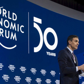 Pedro Sánchez en Davos