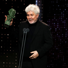 El director Pedro Almodovar  en la Gala de los Goya -  REUTERS/Jon Nazca