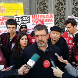 Estudiantes, profesores y otros colectivos en la huelga contra el decreto 3+2./ EUROPA PRESS