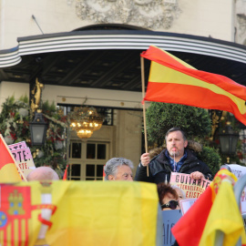 Protesta de Hazte Oír contra la formación del Gobierno progresista. HAZTE OÍR