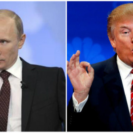 Los presidentes de Rusia y Estados Unidos, Vladimir Putin y Donald Trump, en imágenes de archivo. REUTERS