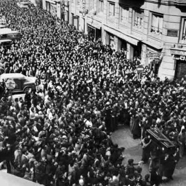 Funeral de los cinco obreros asesinados por la Policía en Vitoria.- EFE