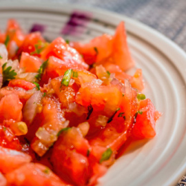 Ensalada marroquí de tomate.