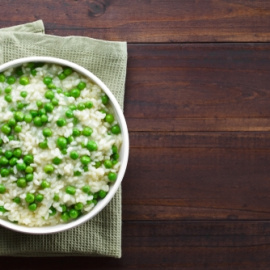 Risi e bisi, risotto de guisantes.