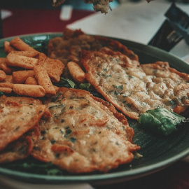 Tortillitas de camarones.