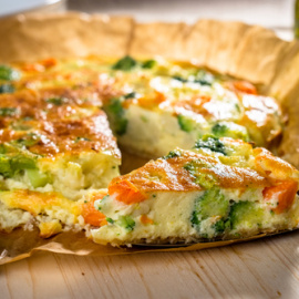 Pastel de verduras al horno.