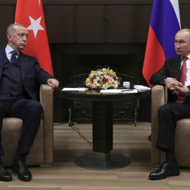  Erdogan y Putin en un encuentro en 2021.- Kremlin / dpa