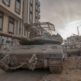 Carros de combate de Israel, en la Franja de Gaza. REUTERS/Israel Defense Forces