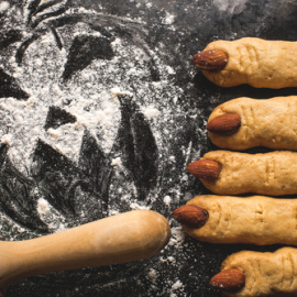 Dedos de bruja, galletas para Halloween