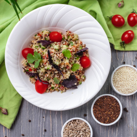 Ensalada de quinoa.