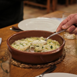 Cocochas de bacalao en salsa verde. 