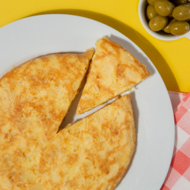 Tortilla de patatas al microondas. 