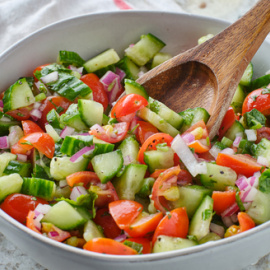 Ensalada de Jerusalén. 