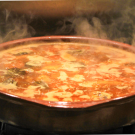 Arroz caldoso de conejo. 