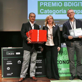 Los creadores de eQuáliment recogen el premio a la mejor aplicación informática aplicada a la innovación social.