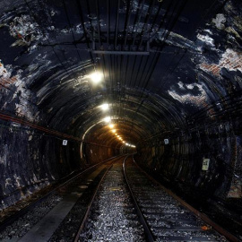 Tramo de los túneles de la línea 1 del Metro de Madrid, la más antigua y la primera inaugurada en España. EFE