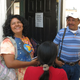 Fotografía cedida por Amnistía  Internacional de la líder indígena Berta Cáceres, asesinada el jueves en Honduras. EFE