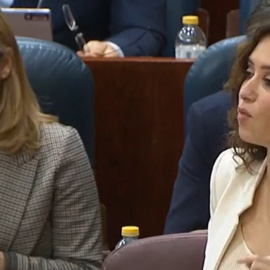 La reacción de una diputada en la Asamblea de Madrid al lapsus de Ayuso con su "Gobierno de coalición con Vox"