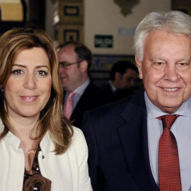 Susana Díaz y Felipe González.