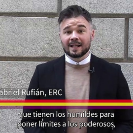 Gabriel Rufián “El republicanismo dice algo tan hermoso y que puede llegar a entender tanta gente como que nadie es más que nadie. He aquí su grandeza”