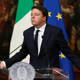 El primer ministro italiano, Matteo Renzi, en una rueda de prensa en Roma. REUTERS/Stefano Rellandini