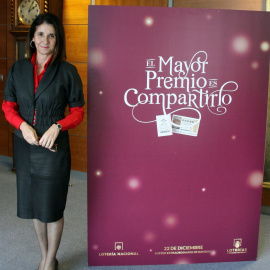 Inmaculada García Martínez, presidenta de la Sociedad Estatal de Loterías y Apuestas del Estado, prevé un aumento de las ventas del Sorteo de la Lotería de Navidad. Europa Press