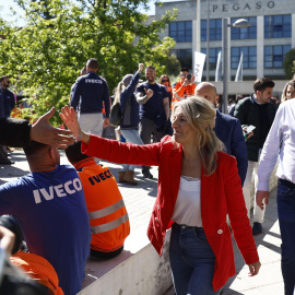 Yolanda Díaz apoya a los trabajadores de IVECO en su huelga: "La subida del 1% es una indecencia en nuestro país"